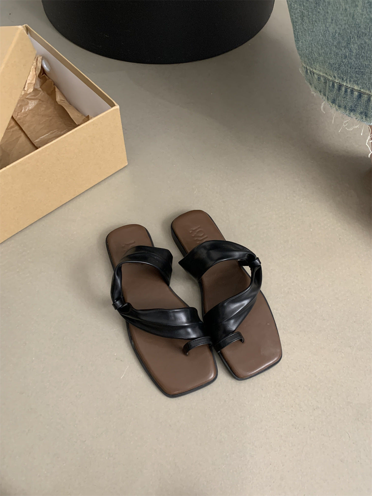 A slippers lady seaside beach soft flat bottom