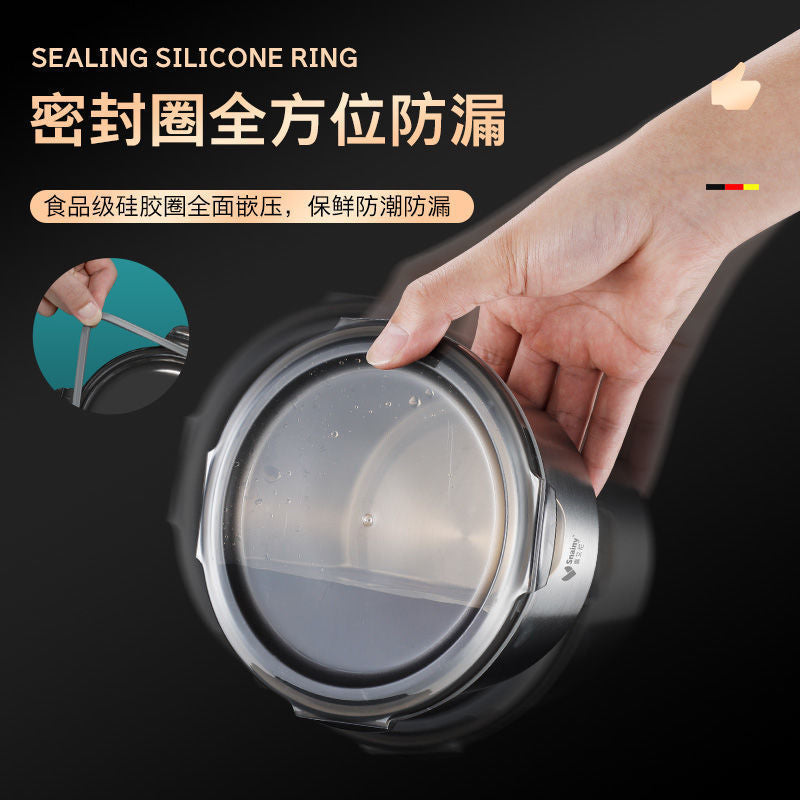 A 316 stainless steel airtight food storage container