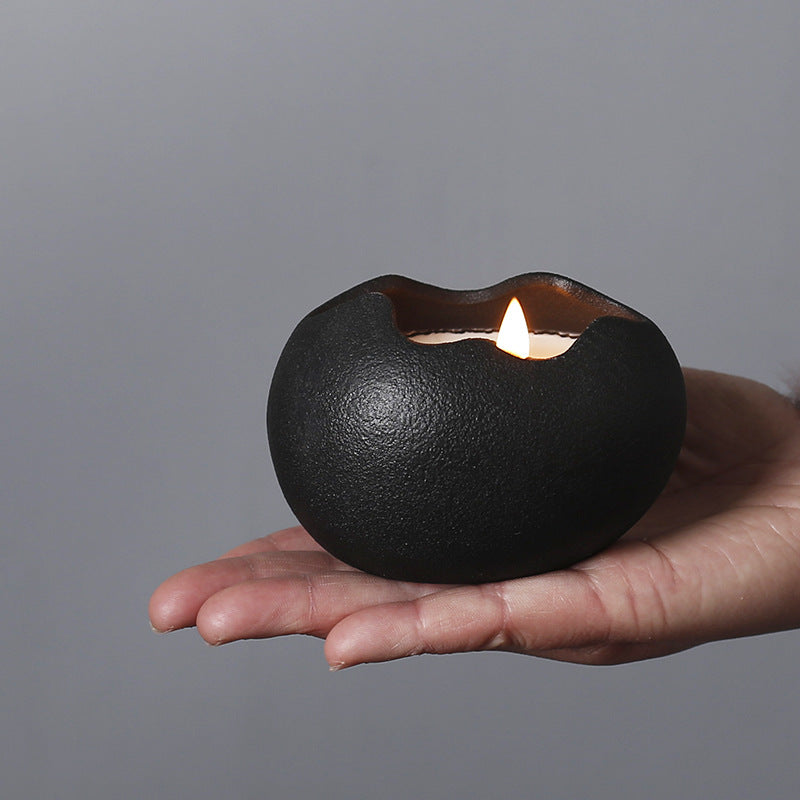 A Creative Eggshell Ceramic Candle Cup