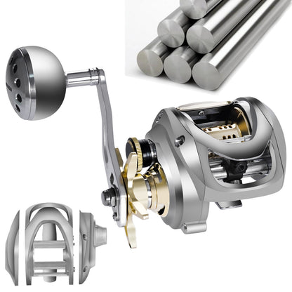 A Large Wide-body All-metal Baitcasting Reel – Durable & Smooth