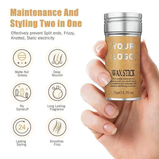 A 75g hair wax stick cross-border spot foreign trade moisturizing, moisturizing, setting, anti-frizz and broken hair finishing cream wholesale - Mixbatch