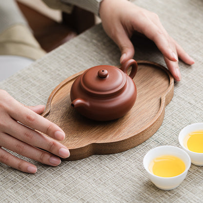 A walnut solid wood tray snack tray
