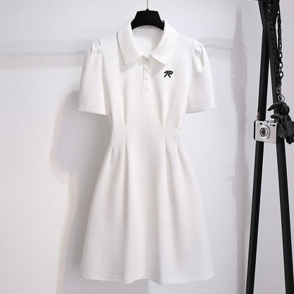 A summer polo collar dress