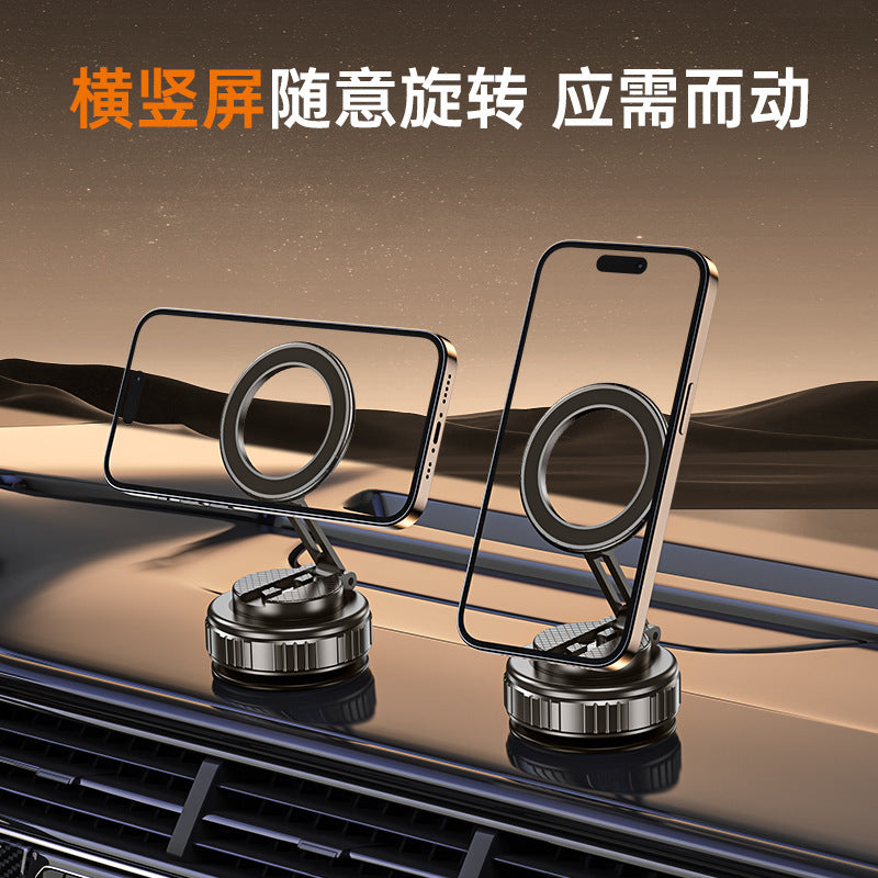 A vacuum magnetic mobile phone holder