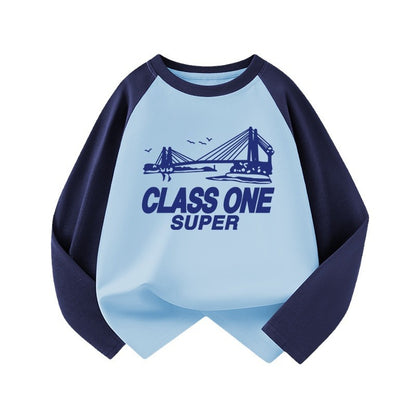 A Children's cotton long-sleeved top