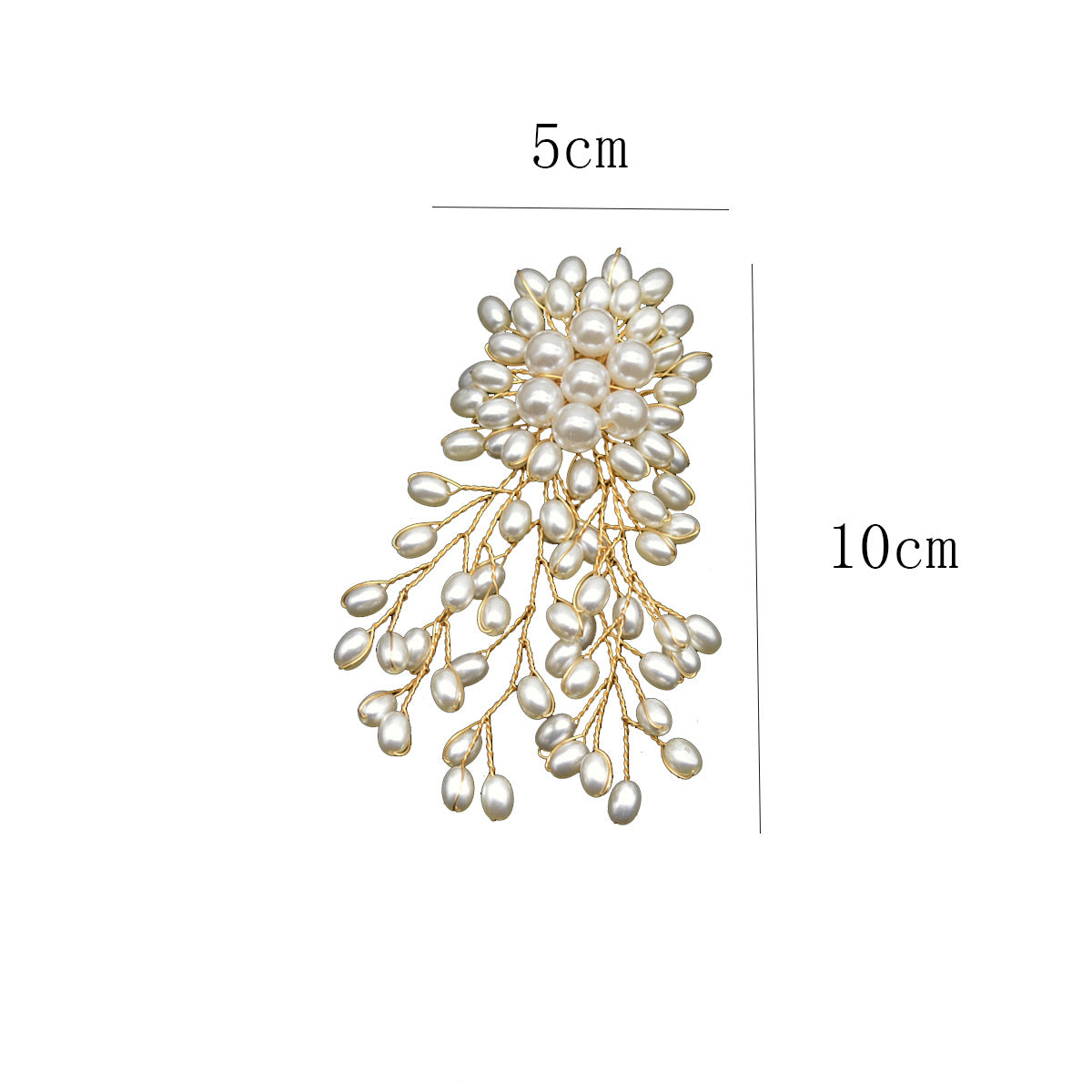 A Autumn and winter temperament elegant hand-woven gypsy pearl fringed brooch pin jacket suit corsage women's accessories - Mixbatch