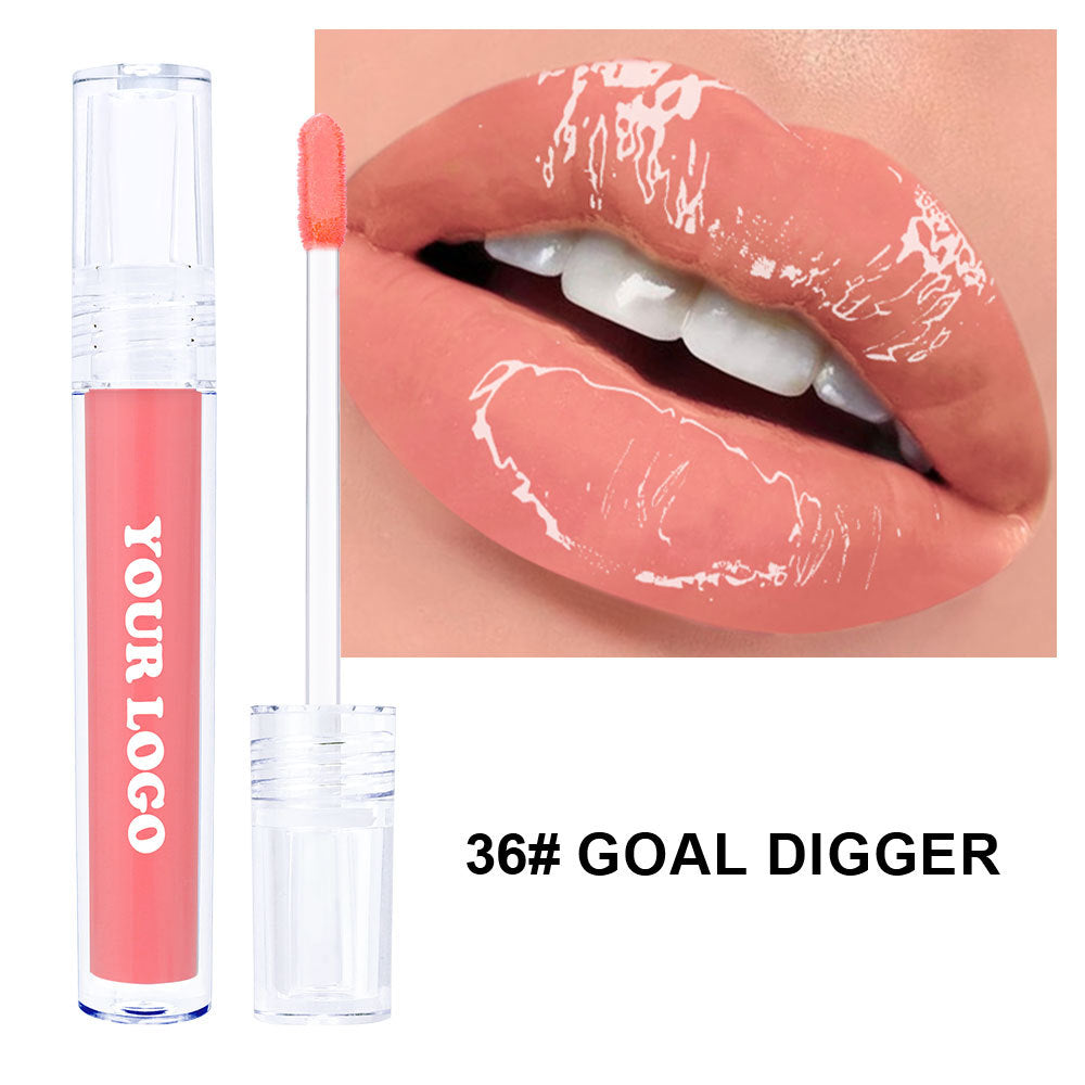 A mirror water gloss lip gloss lip glaze —— Customizable logo MOQ 100 pieces