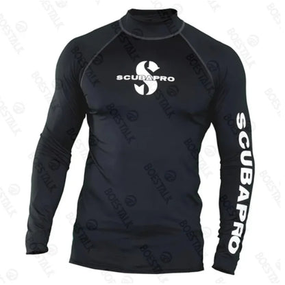 A Men's Swimming Long Sleeve Swimsuit