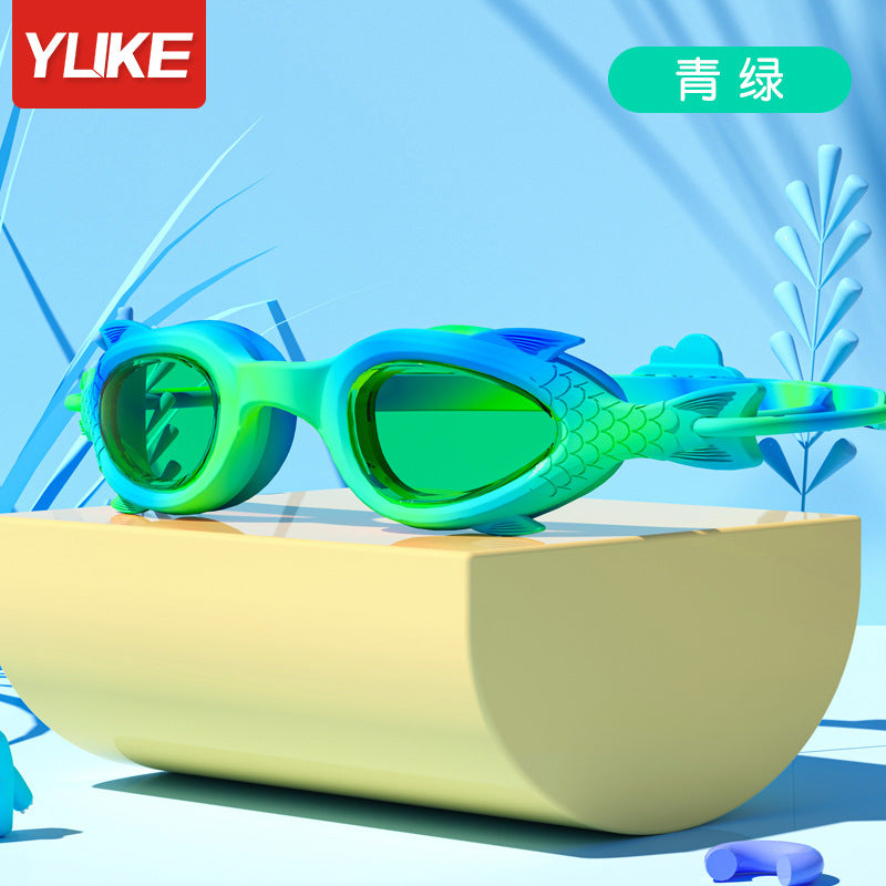 A children's swimming goggles anti-fog boys and girls small frame goggles swimming training diving swimming high definition waterproof professional equipment - Mixbatch
