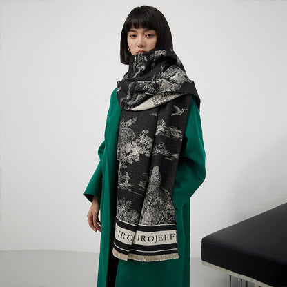 A scarf a warm shawl