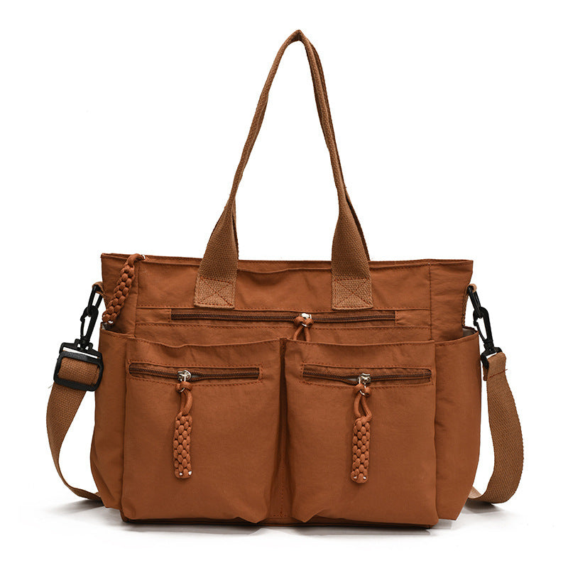 A nylon shoulder bag