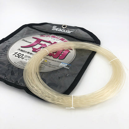 A million tuna leading line Japan imported deep-sea carbon sub-line sea fishing big object fishing line fluorocarbon line