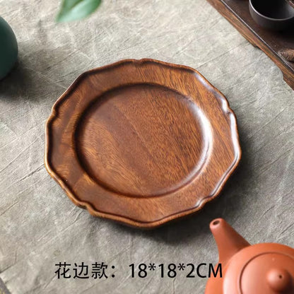 A walnut solid wood tray snack tray