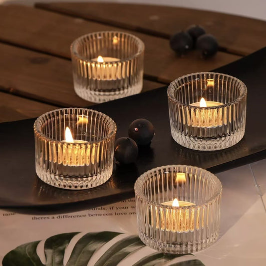 A Transparent glass candle cup Hot-selling candle holder cup Popular candle cup Empty glass aromatherapy cup