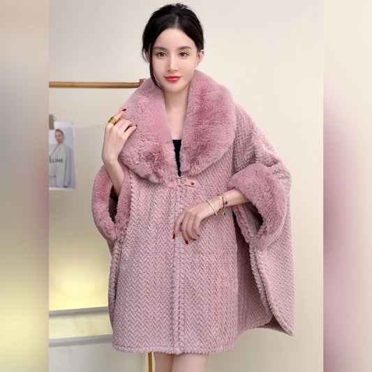 A faux fur jacket