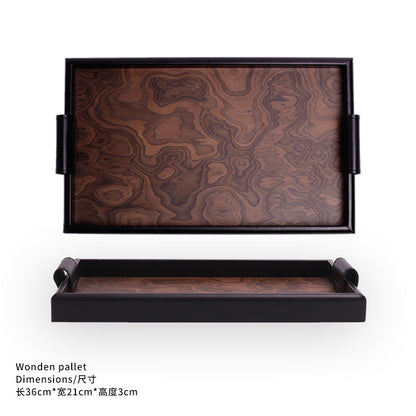 A volcanic grain tray wooden tray