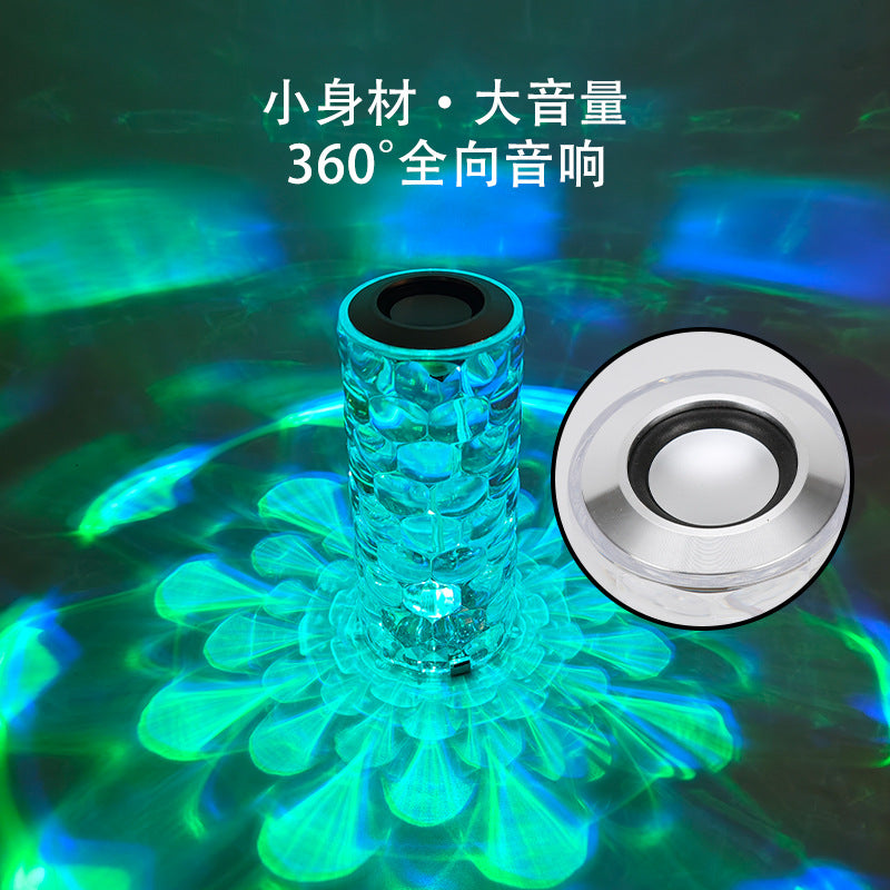 A Bluetooth audio crystal desk lamp