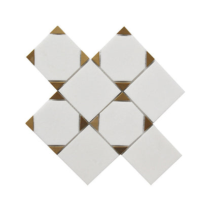 A metal stone mosaic wall tile