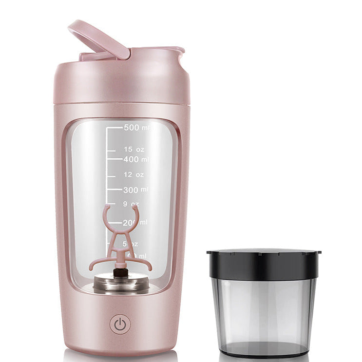 كوب خلط أوتوماتيكي قابل لإعادة الشحن، كوب خلط مسحوق البروتين الرياضي المحمول 