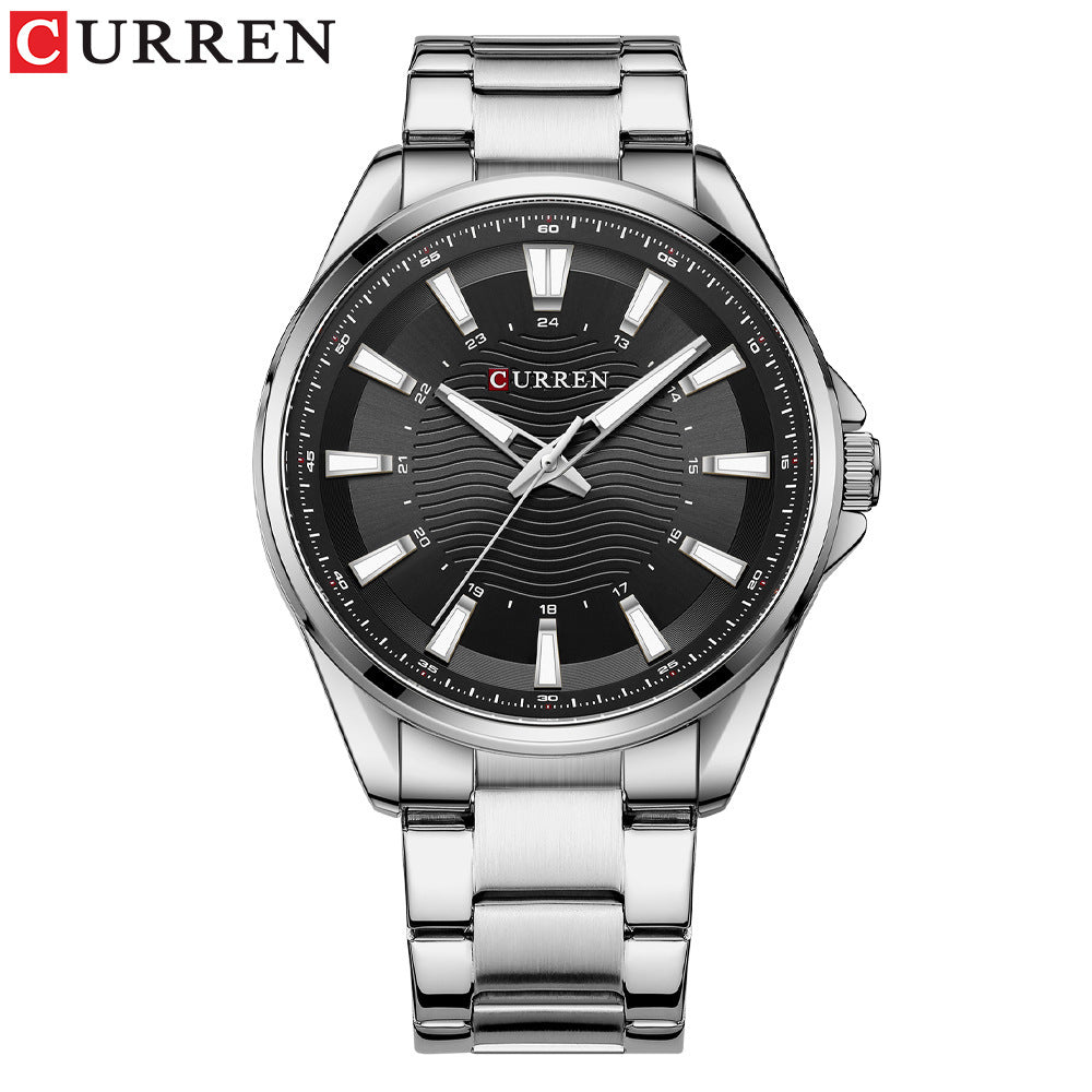 A business steel belt men's watch, quartz watch foreign trade watch 8424