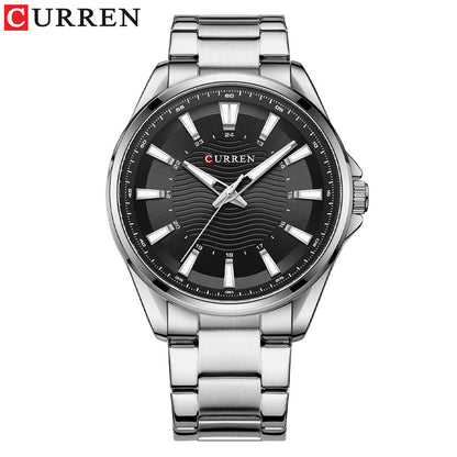 A business steel belt men's watch, quartz watch foreign trade watch 8424