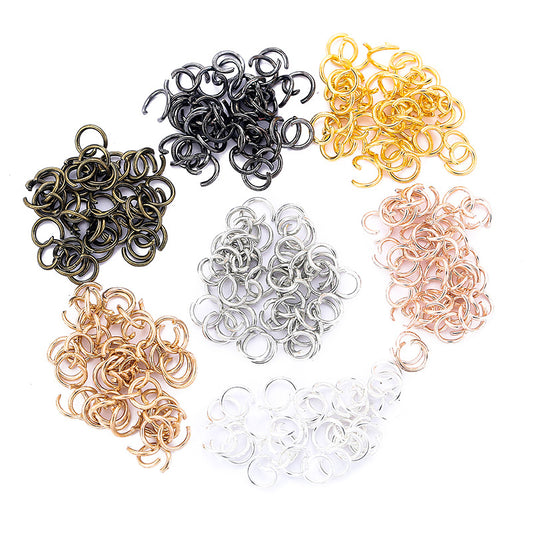 A DIY jewelry material link ring 4 colors environmentally friendly DIY jewelry accessories C ring, open ring V124