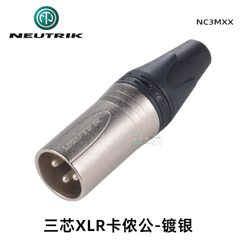 موصل صوت ثلاثي النواة من نوع XLR Kanon مطلي بالذهب من Youquek، ذكر وأنثى من نوع Canon NC3MXX/F