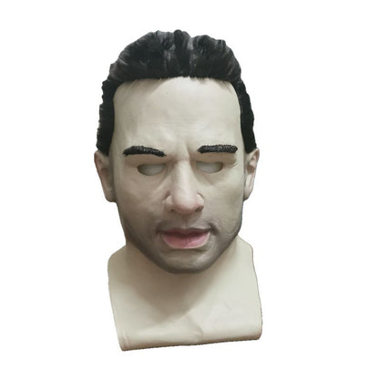 A Breaking Bad old white mask bald old man latex hood Halloween Cosplay funny props