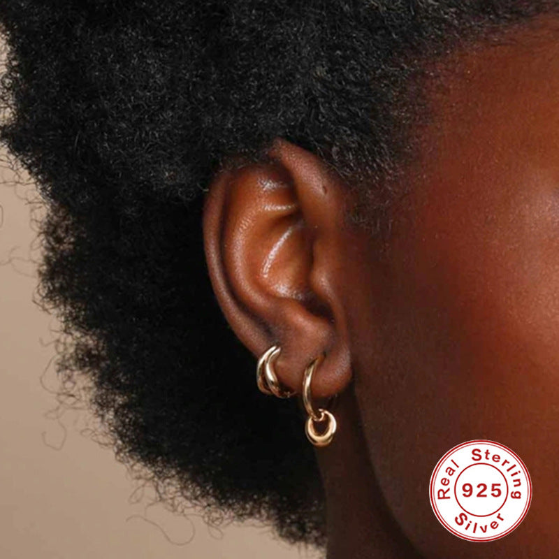 A S925 Sterling Silver Earrings Zircon