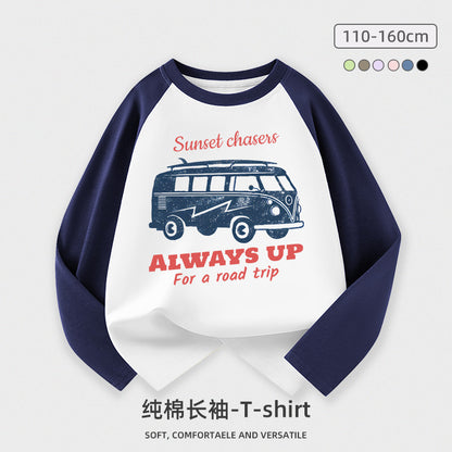 A Children's cotton long-sleeved top