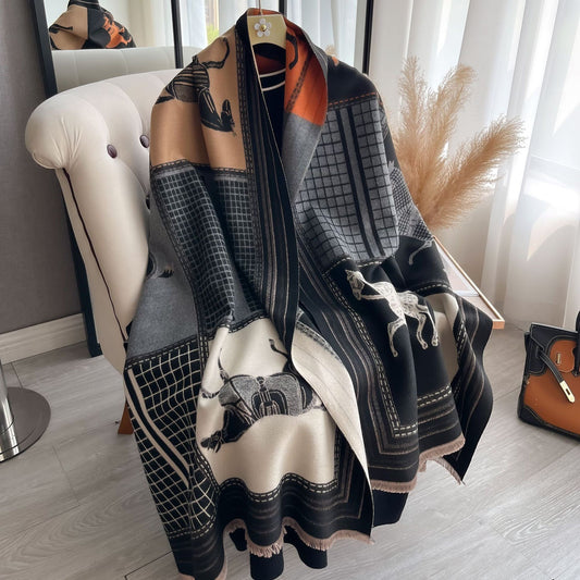 A scarf a warm shawl