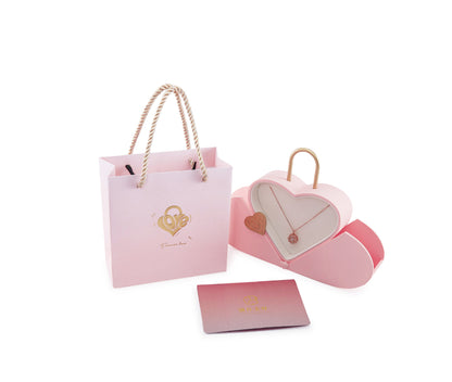 A Heart Jewelry Gift Box Customized LOGO