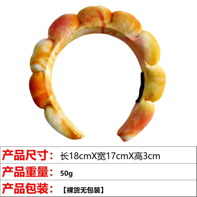 A high cranial top hair accessories women wash face bath clouds sponge headband makeup remover hair band headband