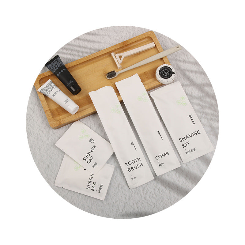 مجموعة أدوات النظافة الشخصية الفندقية للاستخدام مرة واحدة 