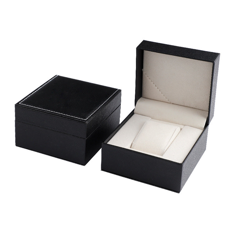 A directly from the manufacturer high-grade PU leather flip plastic embryo watch box Internet celebrity watch box - Mixbatch
