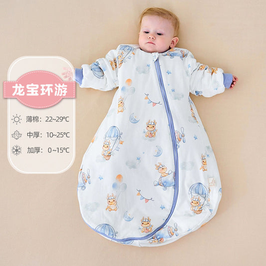 A Children's Baby Thick Pure Cotton Sleeping Bag