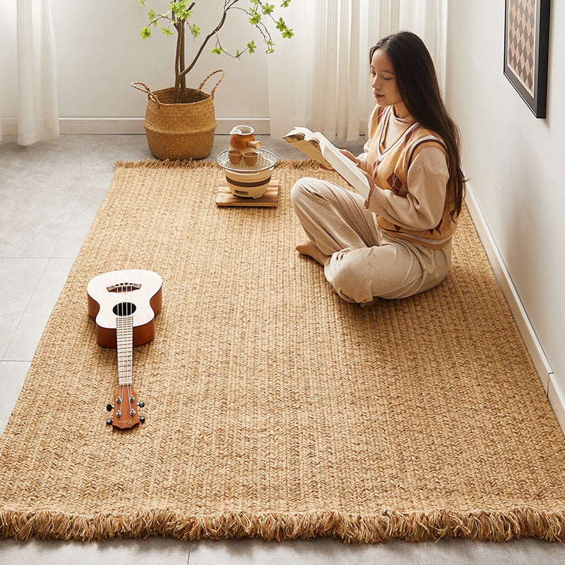 سجادة أرضية منسوجة من الجوت 