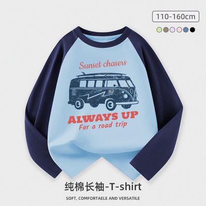 A Children's cotton long-sleeved top
