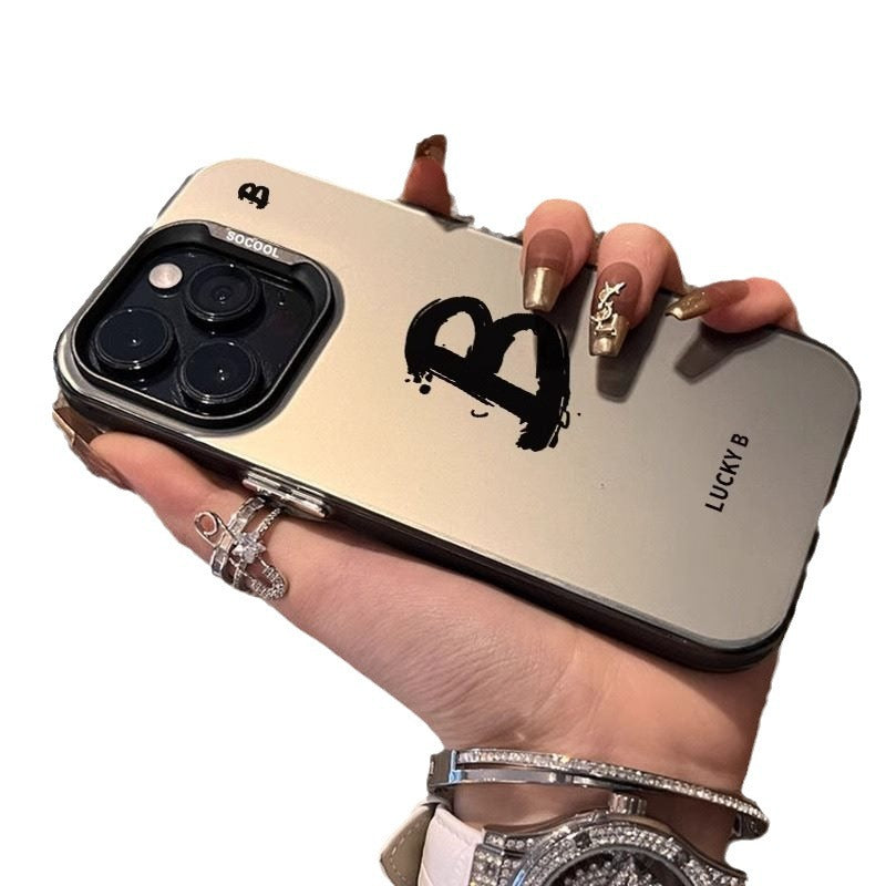 A letter printed mobile phone protective case