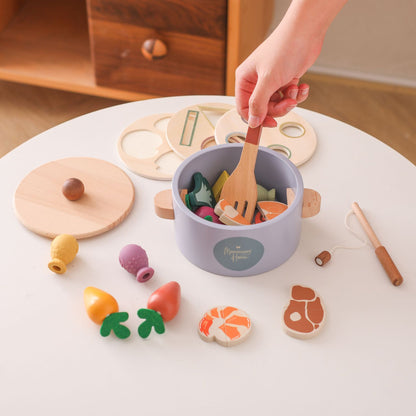 A Baby Early Education Educational Wooden Toys Montessori Teaching Multifunctional Hands-on Brain Shape Cognition Set