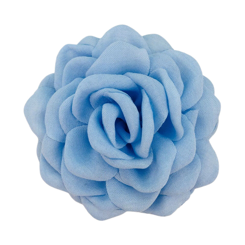 A Caro9cm Internet celebrity with the same baked edge hair grab flower 12cm Lolis burnt edge flower with brooch hairpin pin - Mixbatch