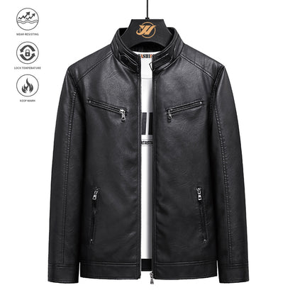 A leather jacket for men