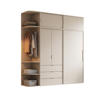 A solid wood oak wardrobe