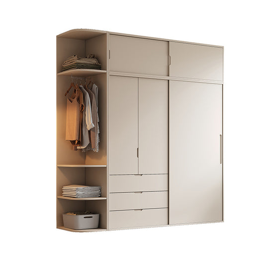 A solid wood oak wardrobe