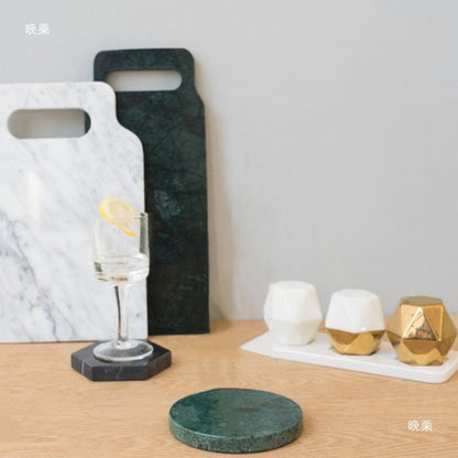 A Marble cutting board Chopping board Fruit plate Household cutting board Household panel Bread board Anti-mildew Dessert Pastry White