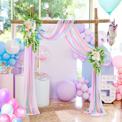 A outdoor curtain decoration