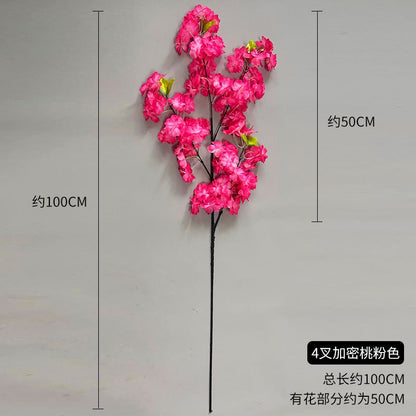 A simulated cherry blossom branch cherry blossom tree plastic wedding decoration peach blossom pear blossom indoor living room ceiling simulated flower fake flower