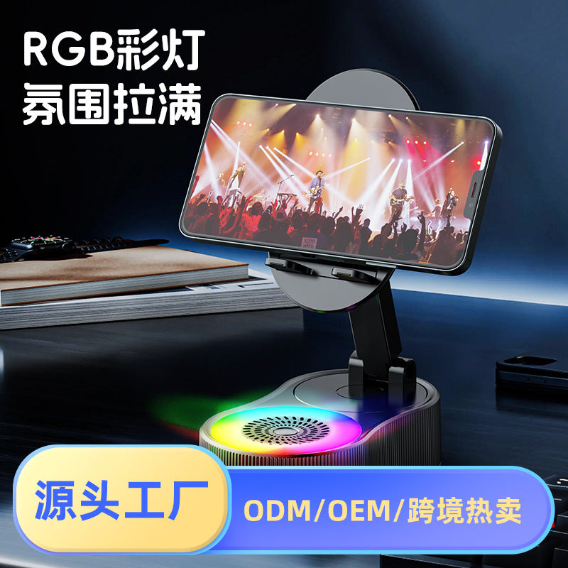 A power bank bluetooth speaker mobile phone holder
