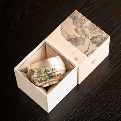 A Silver-plated cup teacup