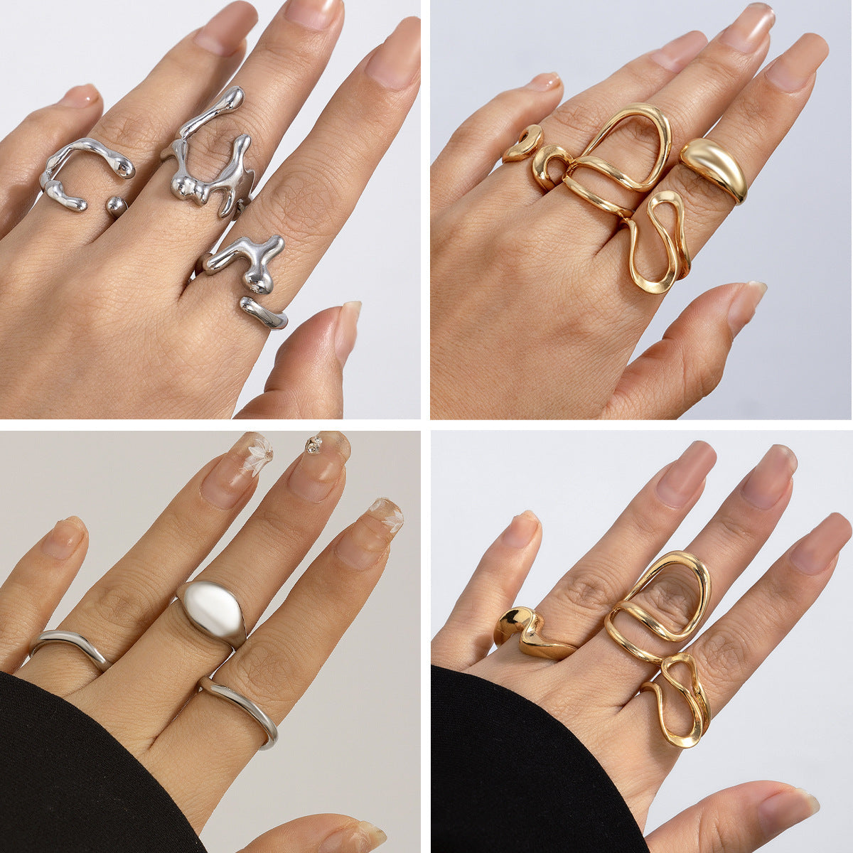 A simple irregular ring jewelry